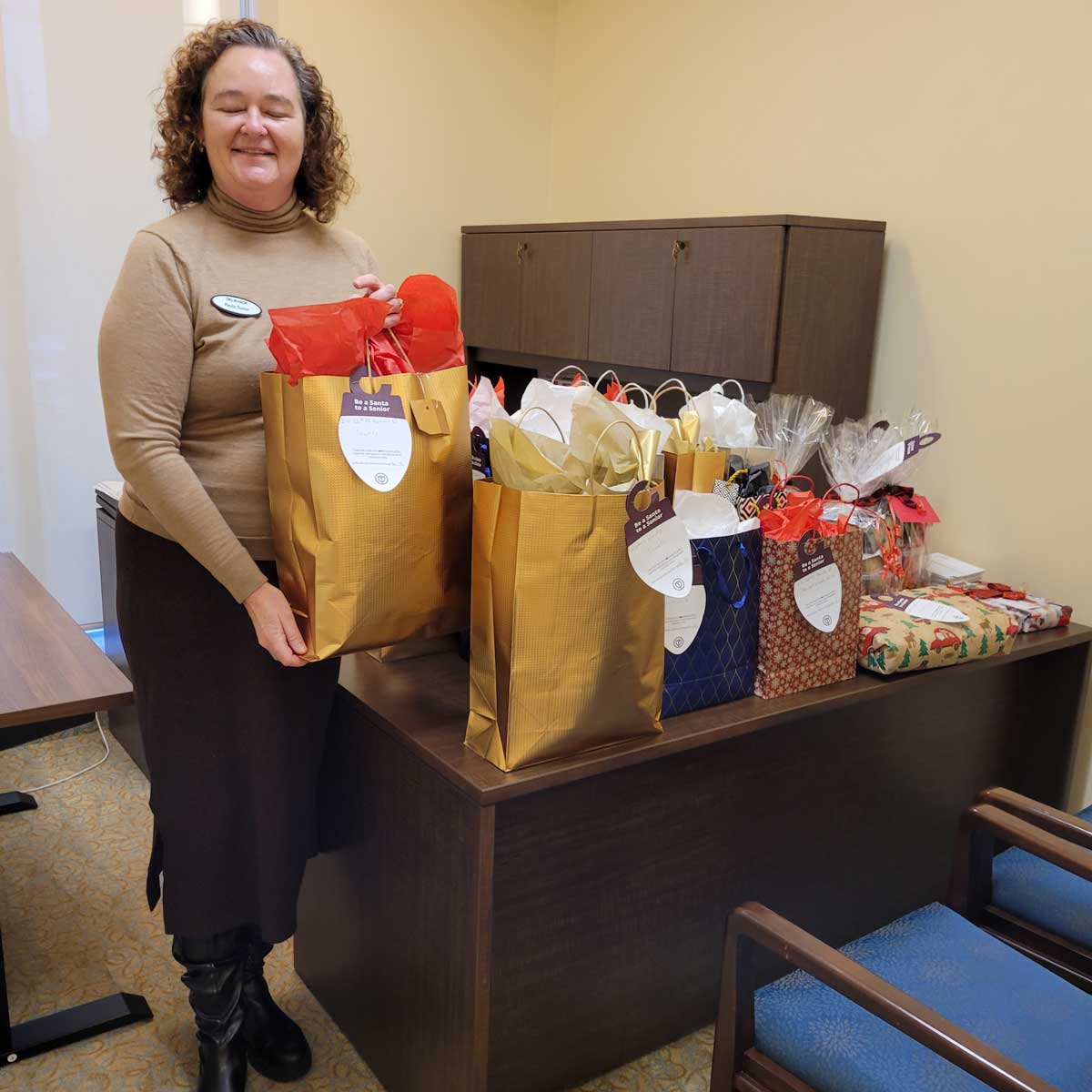 Gifts delievered at Etobicoke Services for Seniors (ESS)