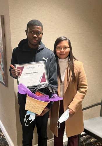 Christopher was awarded Best Caregiver of October 2023 in Stonerycreek, Grimsby, by Home Instead 