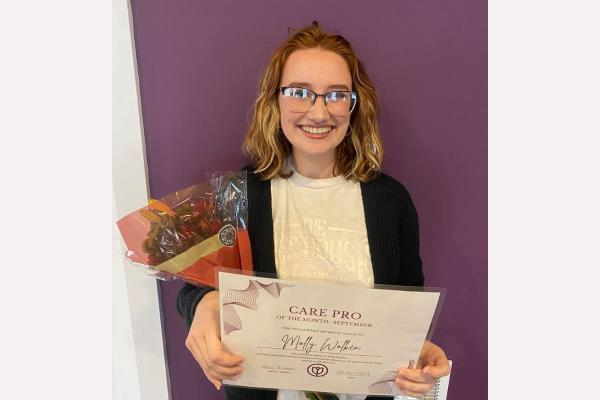 Care Pro of the Month for September 2023, Molly