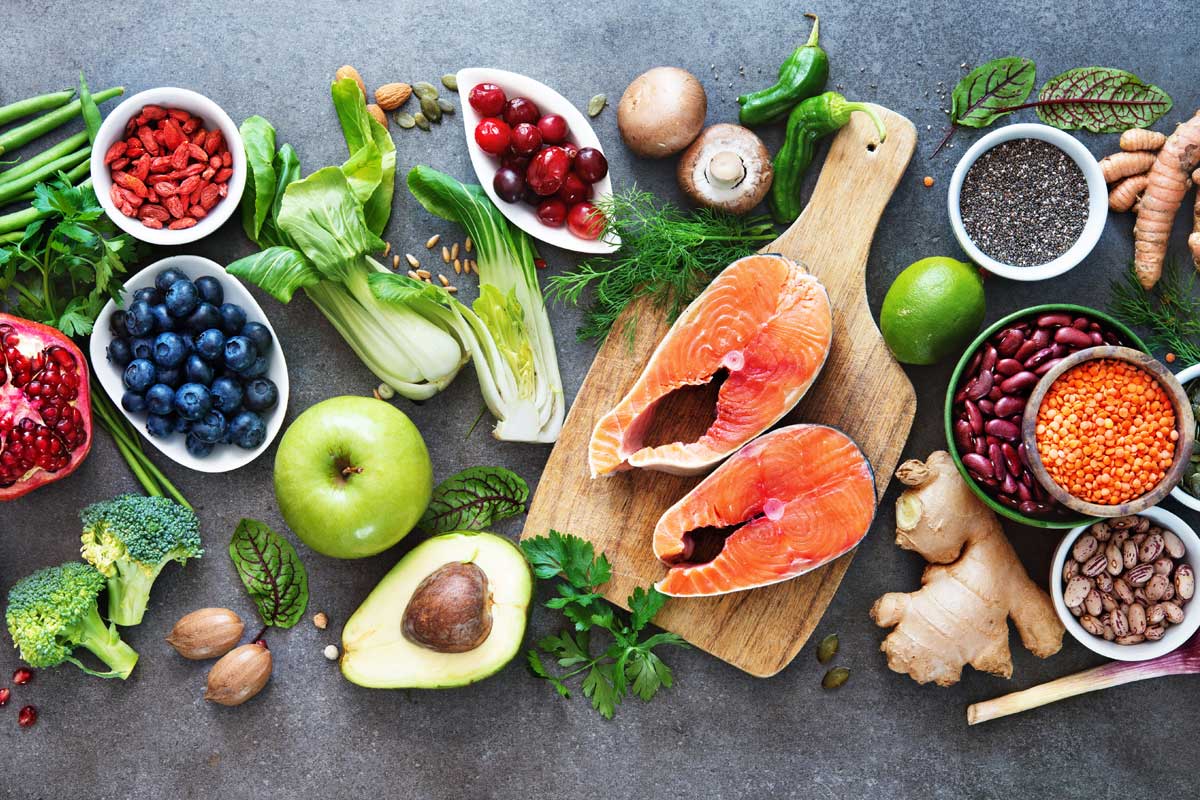 Healthy food ingredients for seniors