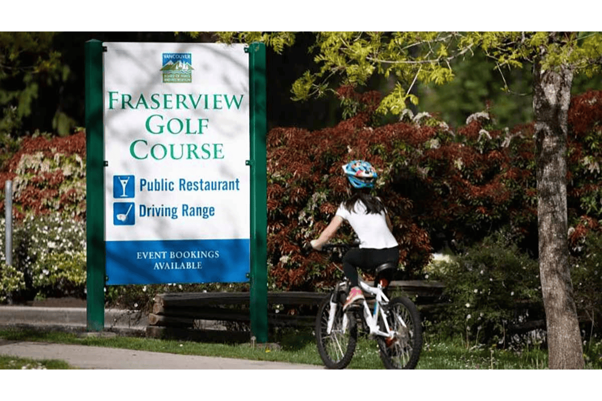 Fraserview Golf Course Sign