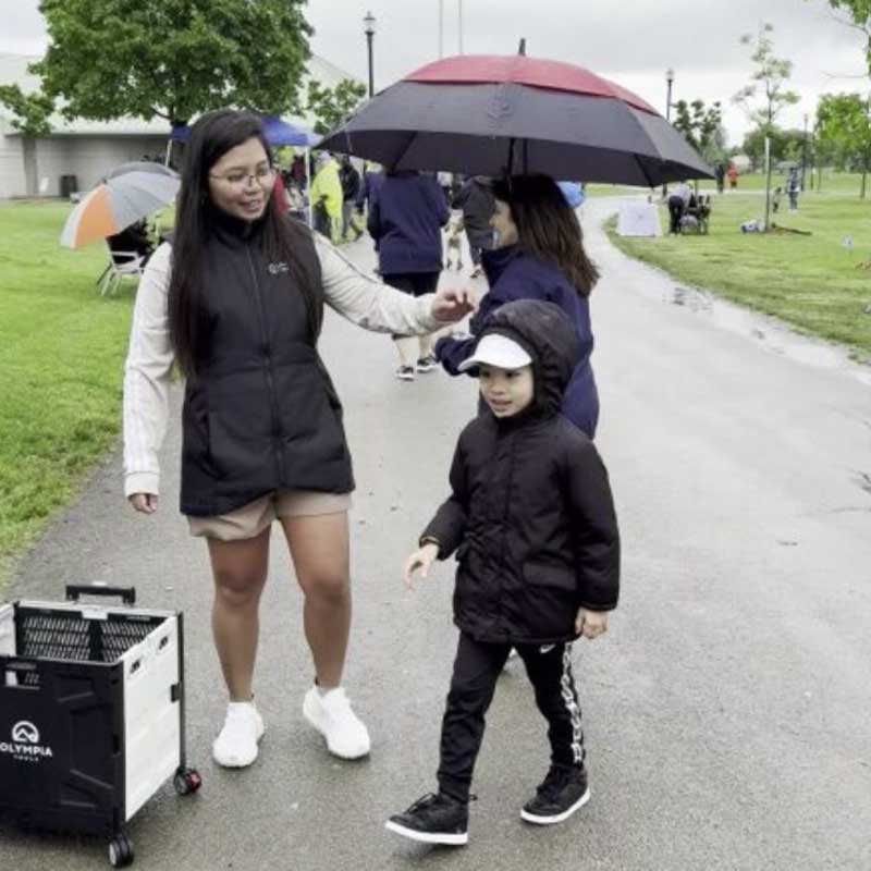 Kym Santiago, owner of Home Instead Grimsby walking on May 25 and 26 to support the Alzheimer's Society