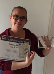 Tracey awarded Brampton Best Caregiver during April 2019