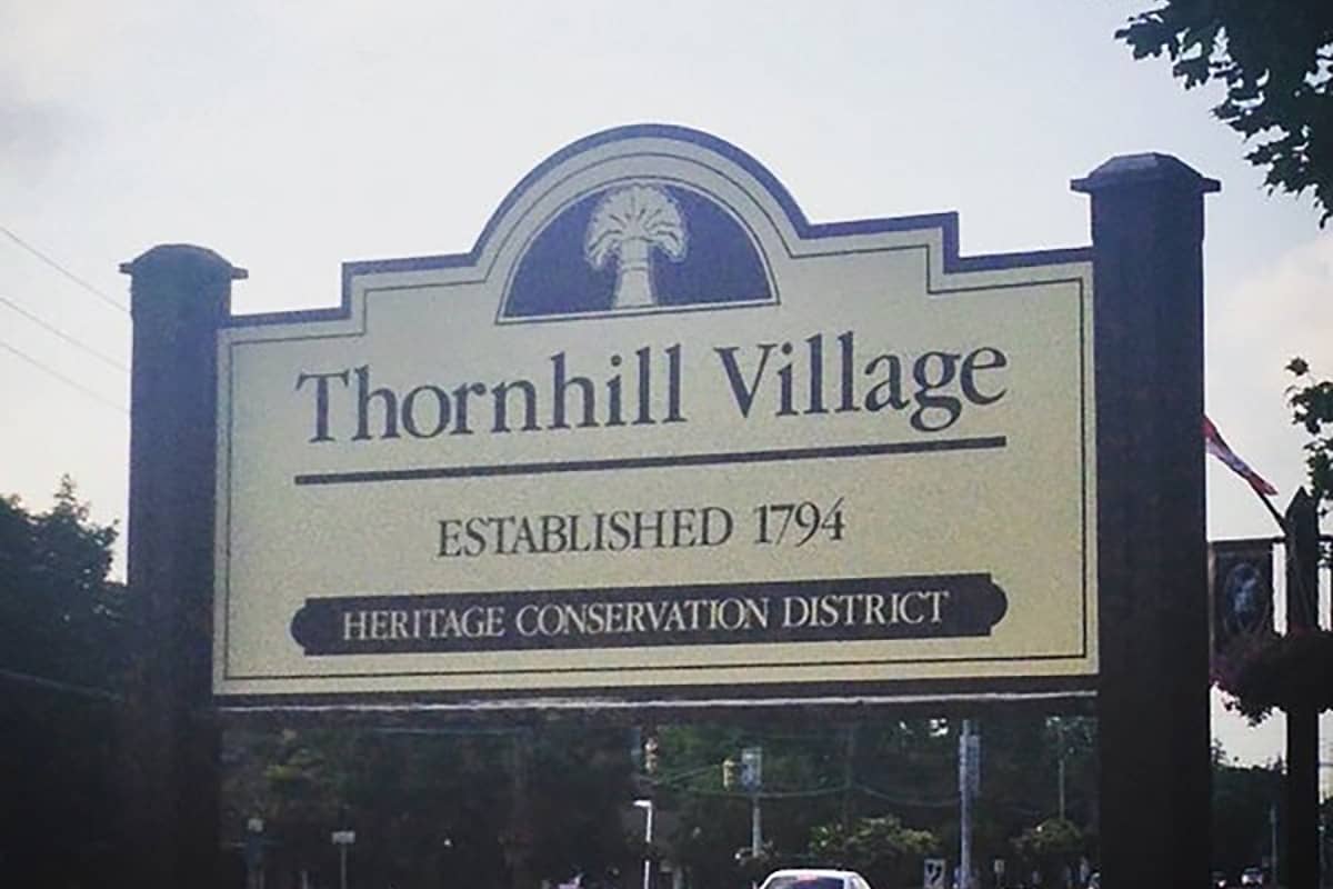Photo of Thornhill Village Heritage Conservation District sign
