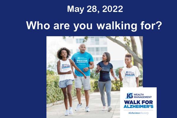 Walk for Alzheimer's, May 28, 2022, Lakefront Promenade Park, Mississauga, ON