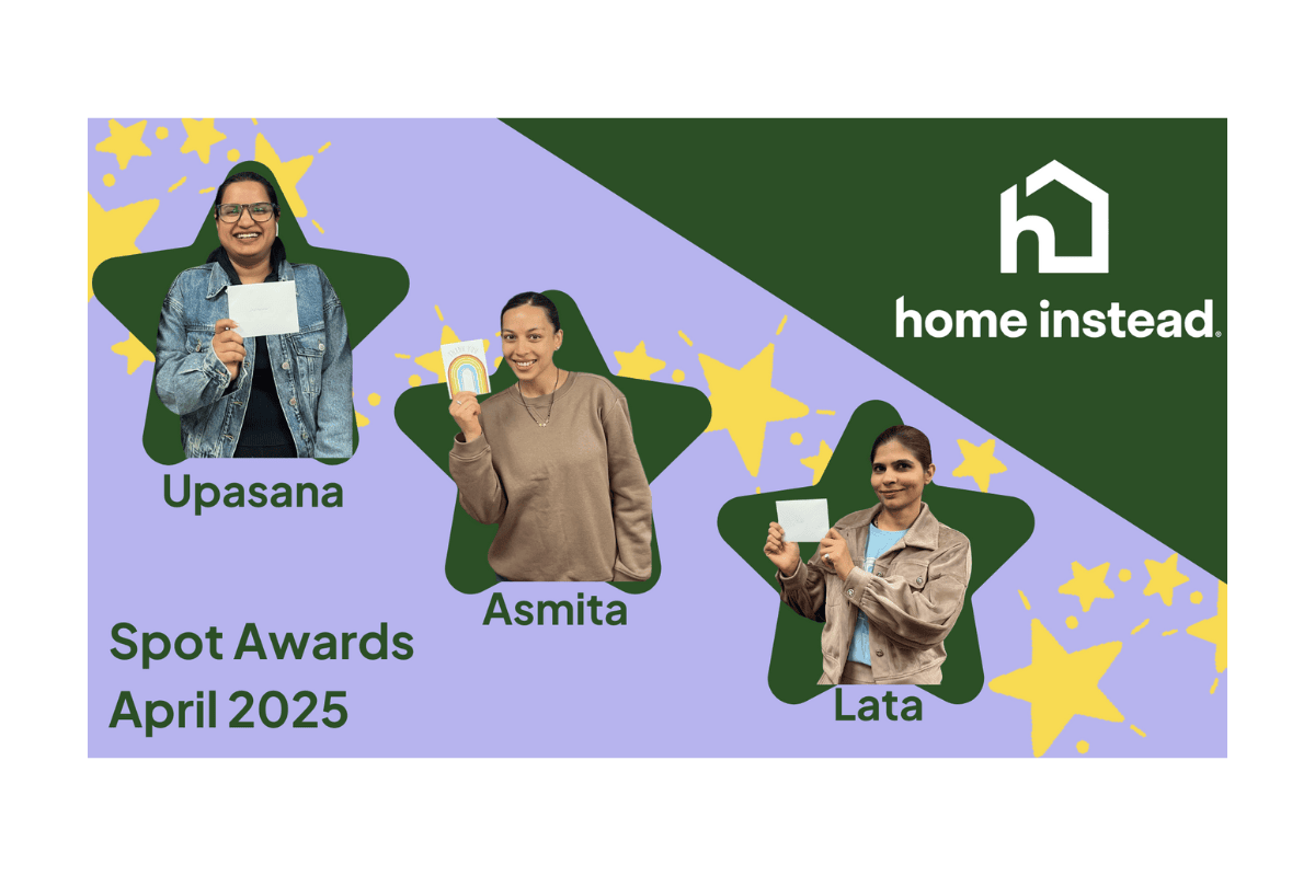 April 2025 Spot Award Care Pros Upasana Asmita and Lata