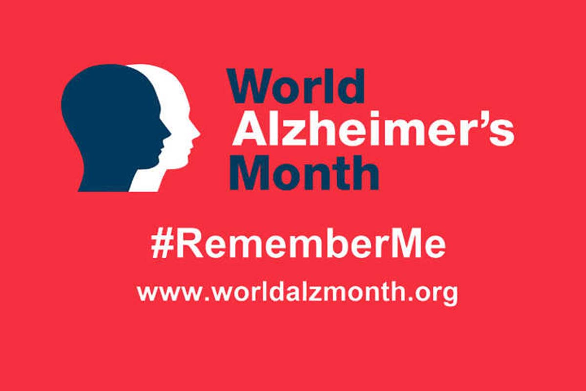 The theme for World Alzheimer's Month - September - is Remember Me.