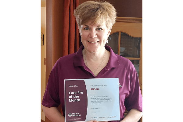 Photo of our March Care Pro of the Month, Alison