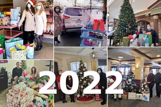 Hundreds of gifts were collected and delivered to lonely seniors
