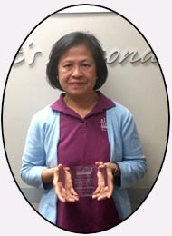 Tessie was Mississauga Best Caregiver during May 2017