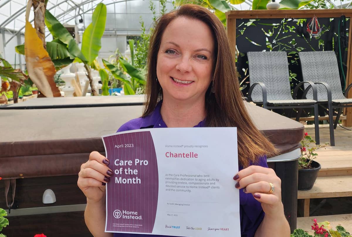 Photo of our April 2023 Care Pro of the Month, Chantelle Good