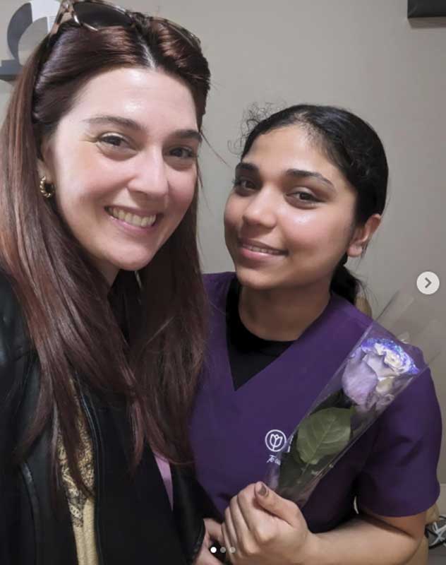 
Twinkle brings flowers for International Women’s Day to Care Pros and female clients in the community.