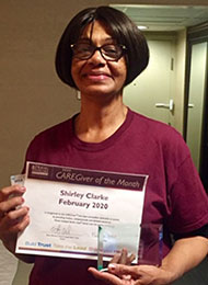 Shirley awarded Brampton Best Caregiver during February 2020