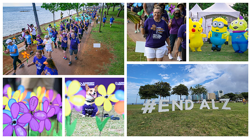Home Instead of Kailua Attends 2022 Walk to End Alzheimer's collage