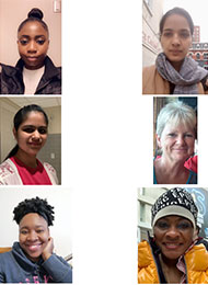 Abby, Amandeep, Jan, Jaspreet, Natoya and Olaronke were awarded Brampton Best Caregiver during July 2020