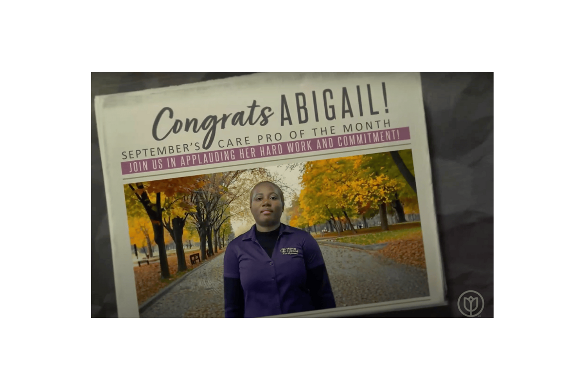 September 2024 Care Pro of the Month Abigail