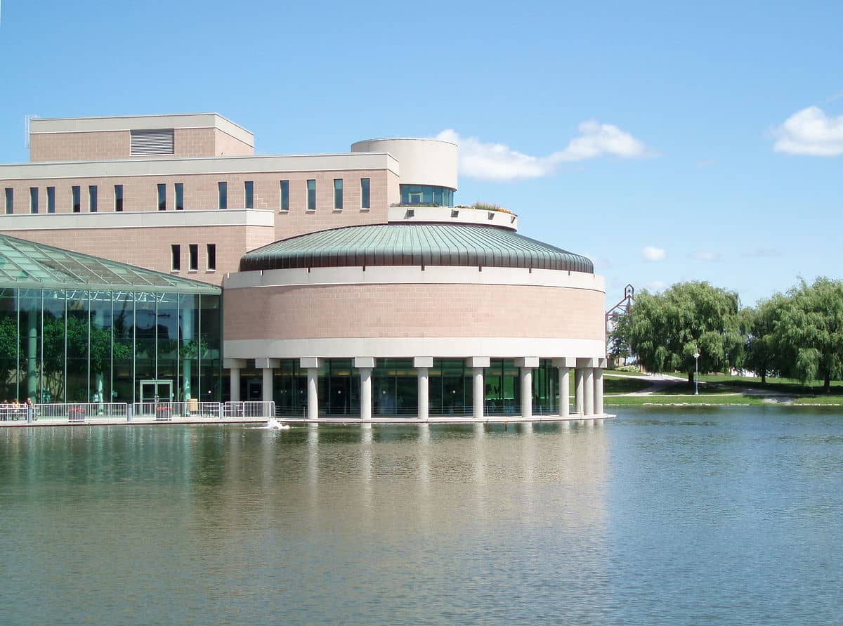 Photo of Markham Civic Centre from across the water