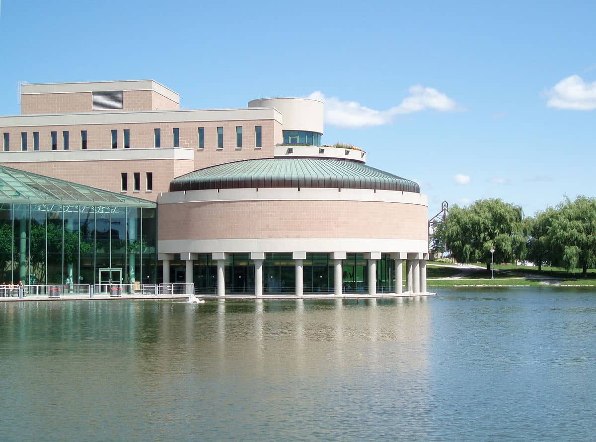 Photo of Markham Civic Centre from across the water