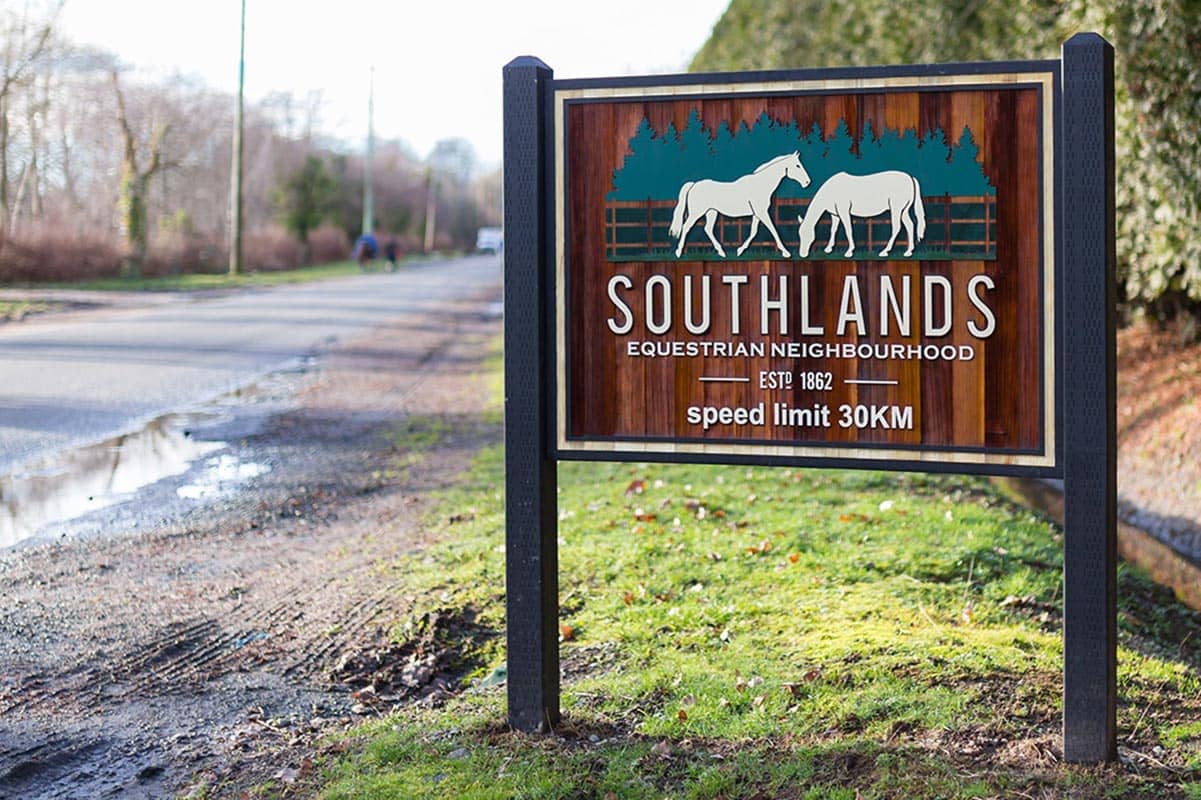 Photo of the Southlands Equestrian Neighbourhood Sign