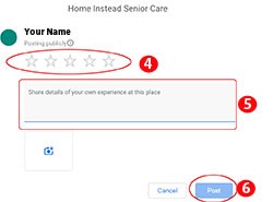 Write a review on Google My Business
