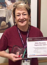 Millie awarded Brampton Best Caregiver during September 2019
