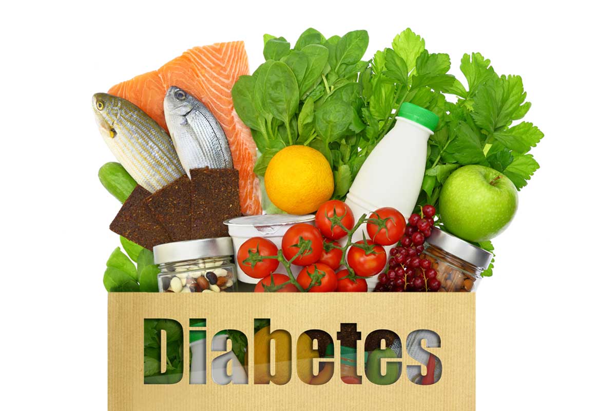 Ingredients of diabetic friendly plates