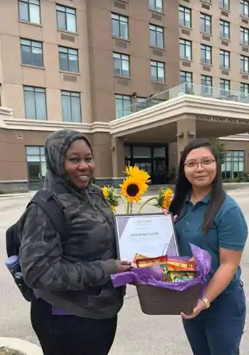 Emuejevoke was awarded Best Caregiver of August 2023 in Stonerycreek, Grimsby, by Home Instead