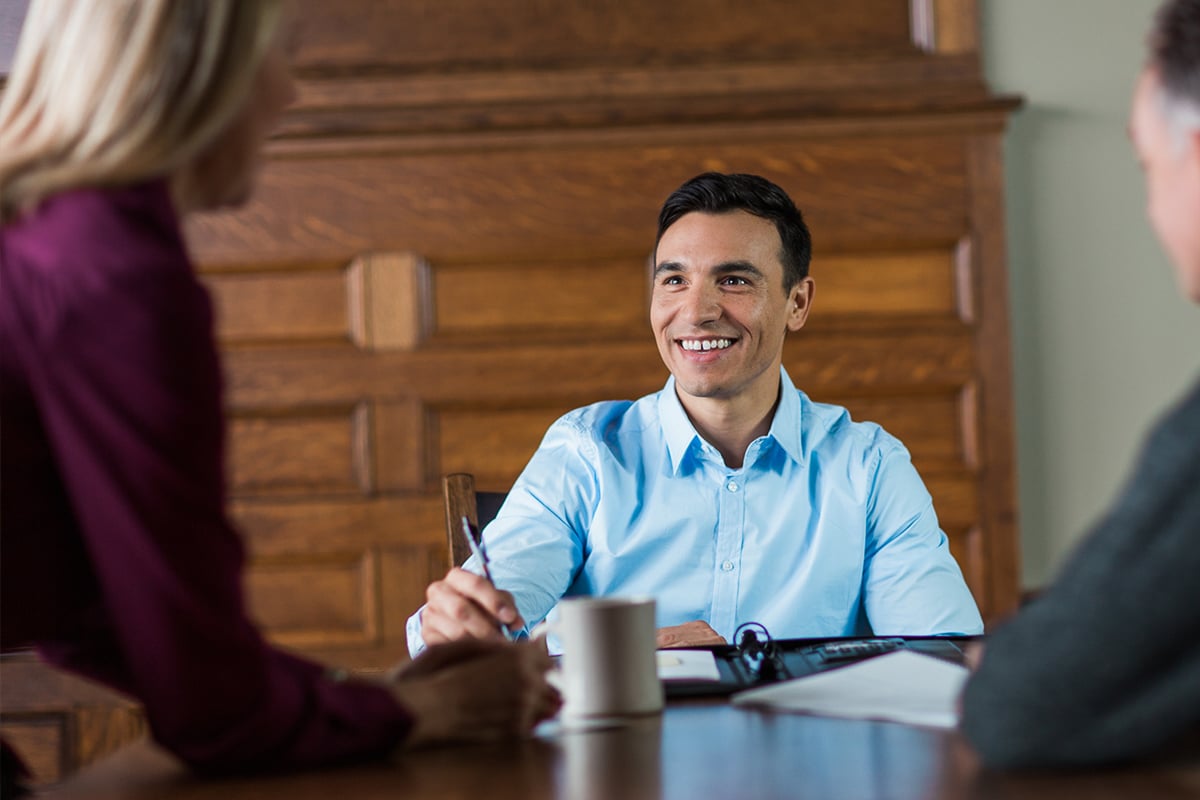 Family Caregiver talking to his employer