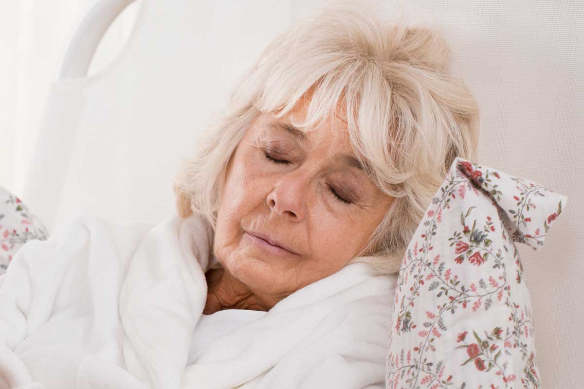 Caregiver having a good night sleep