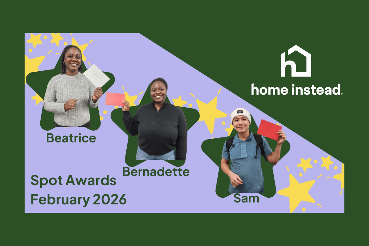 Home Instead Burnaby and South Vancouver Spot Award Honorees Beatrice Bernadette and Sam