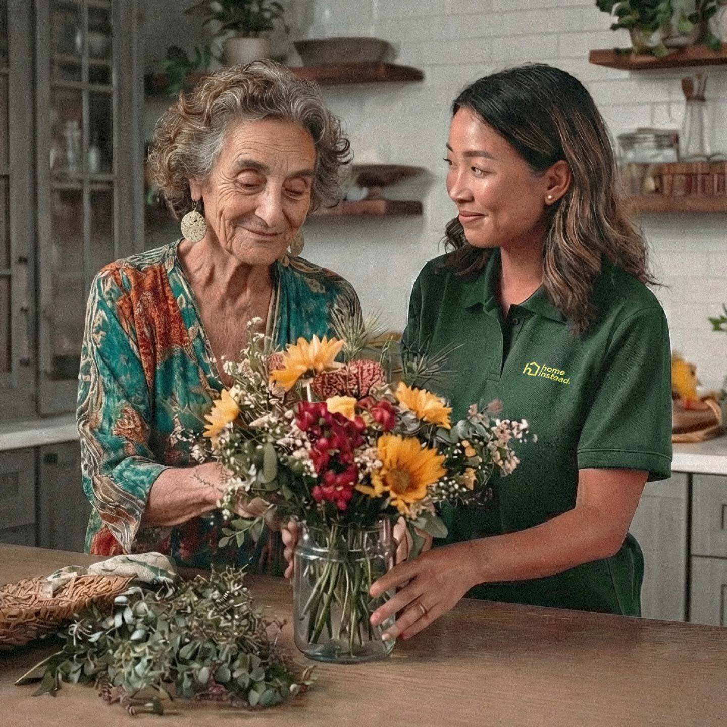 carepro woman boquet